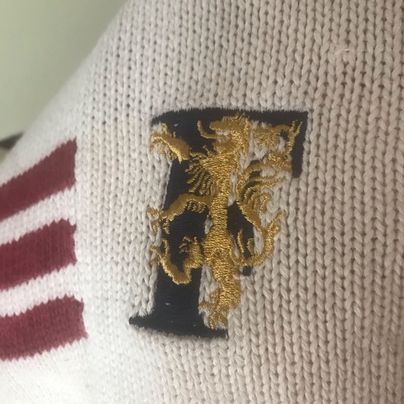 Vintage fairfax red white blue Sweater star stripe - Picture 8 of 8